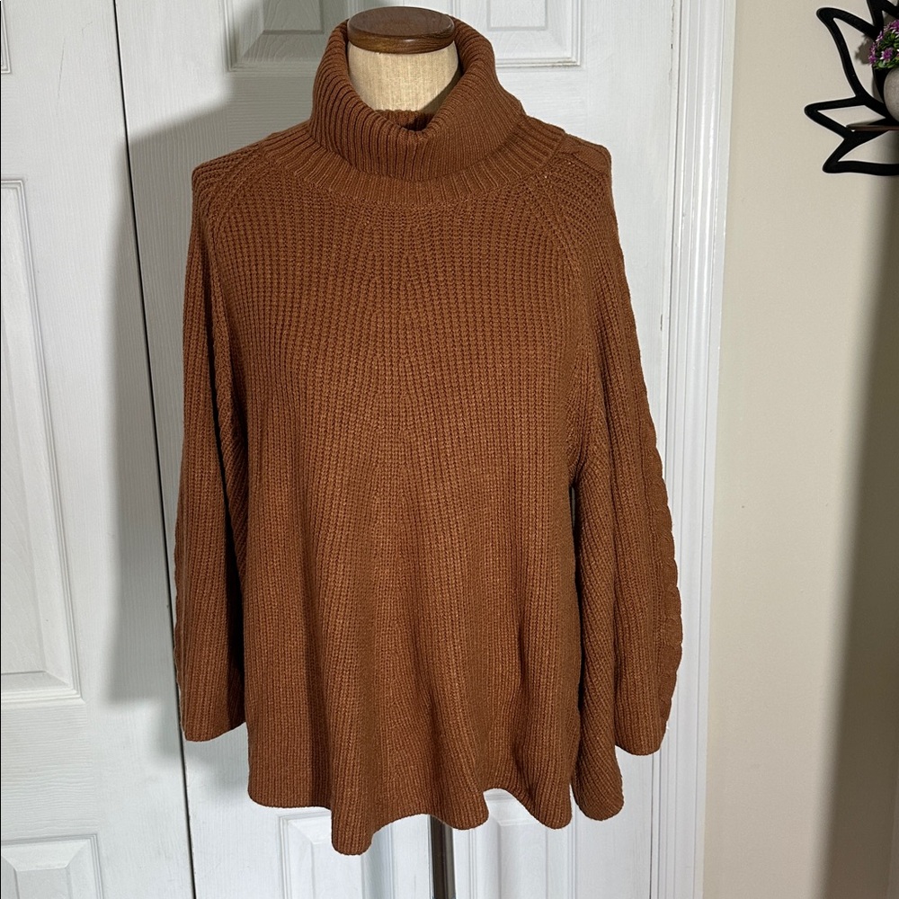 Very J Rust Turtleneck Sweater